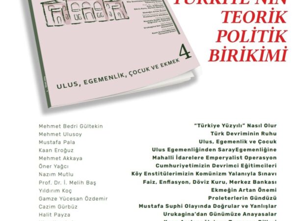 Bilim ve Sosyalizm Dergisi 4. Sayı