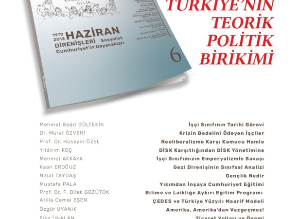 Bilim ve Sosyalizm Dergisi 6. Sayı