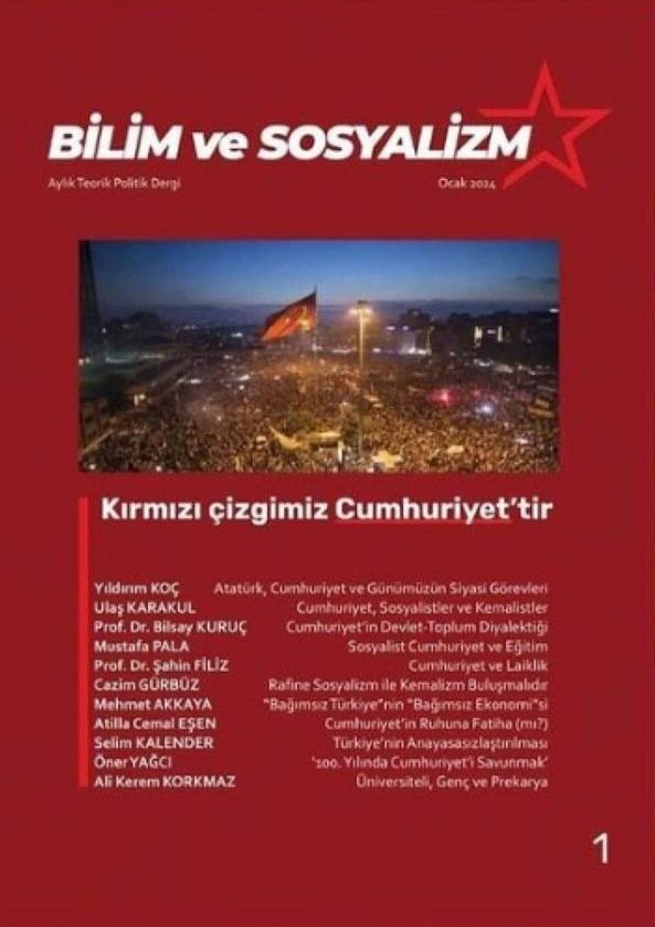 Bilim ve Sosyalizm Dergisi 1. Sayı